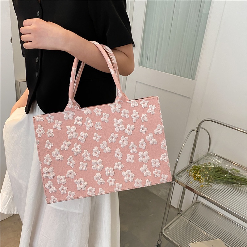 Túi vải JASMIN NOIR họa tiết hoa đáng yêu chất lượng cao