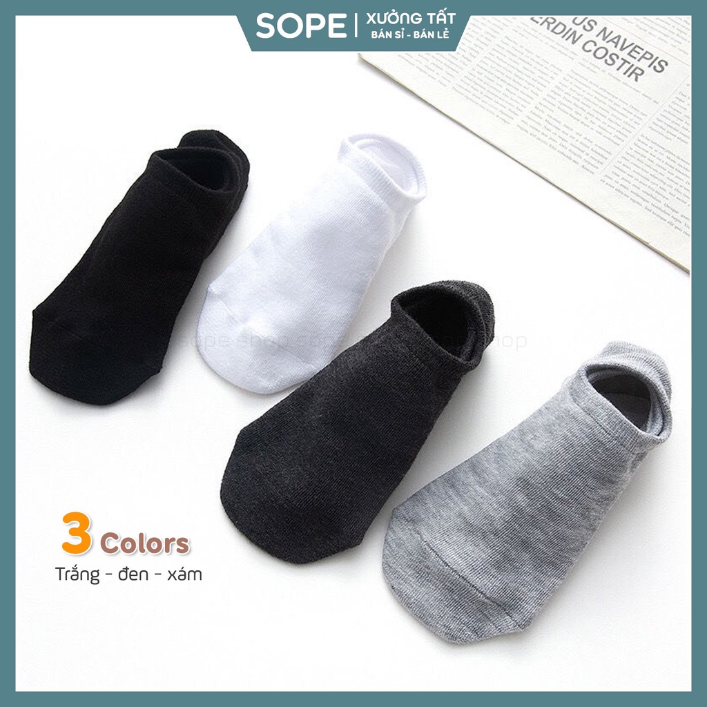 Tất vớ cổ ngắn lười nam công sở chất liệu vải chống hôi chân - Sope Shop