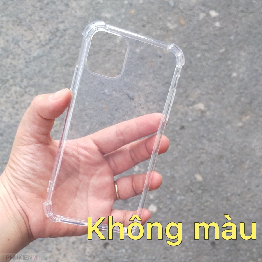 Ốp lưng chống sốc gờ cao 4 góc màu trong cho iPhone 12 Pro Max 6.7 inch giá rẻ