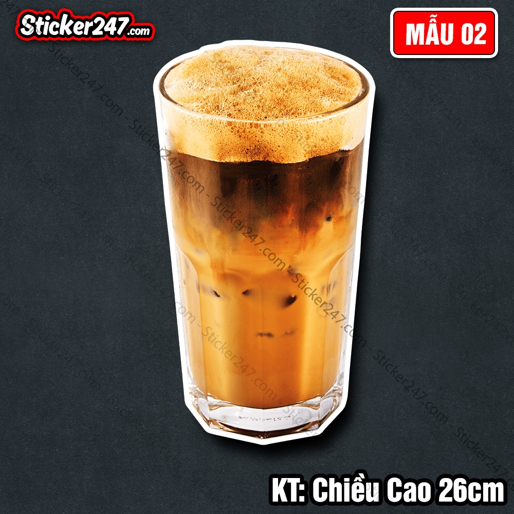 Decal Trang Trí Quán Cafe - Decor Quán Cà Phê 𝑭𝒓𝒆𝒆𝒔𝒉𝒊𝒑 Hình Thật Bắt Mắt - Decal Dán Tường, Kính, Tủ Quầy