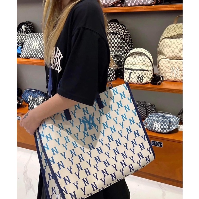 Túi mlb tote chất da