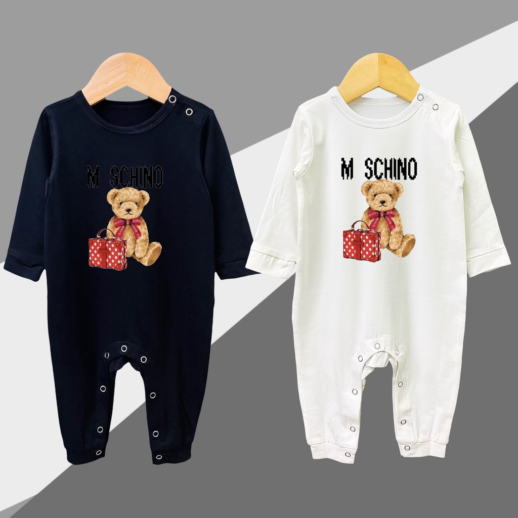 BODY DÀI TAY THU ĐÔNG HÌNH GẤU CHO BÉ SƠ SINH