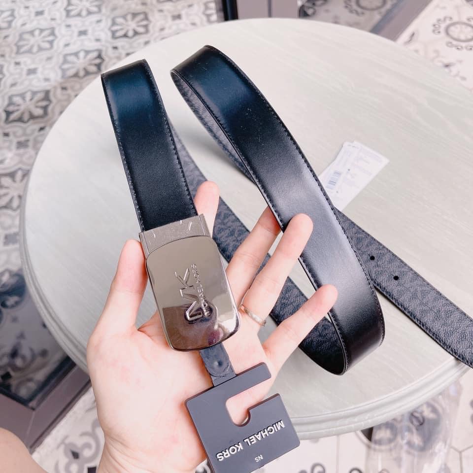 Dây lưng nam Michael Kors - 2 mặt Black - Dây lưng MK