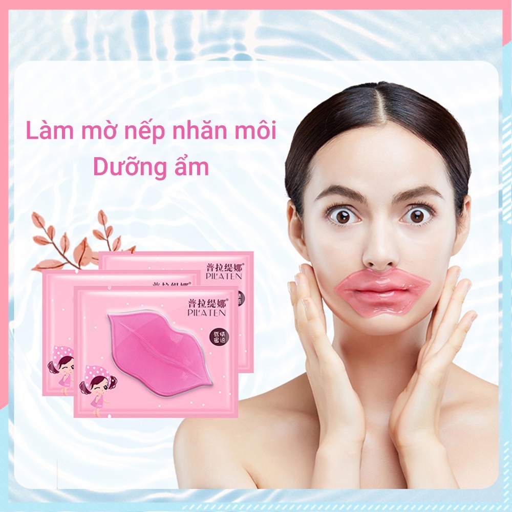 Mặt nạ môi tinh thể collagen 7g / miếng dưỡng ẩm nuôi dưỡng da môi giữ ẩm cho môi