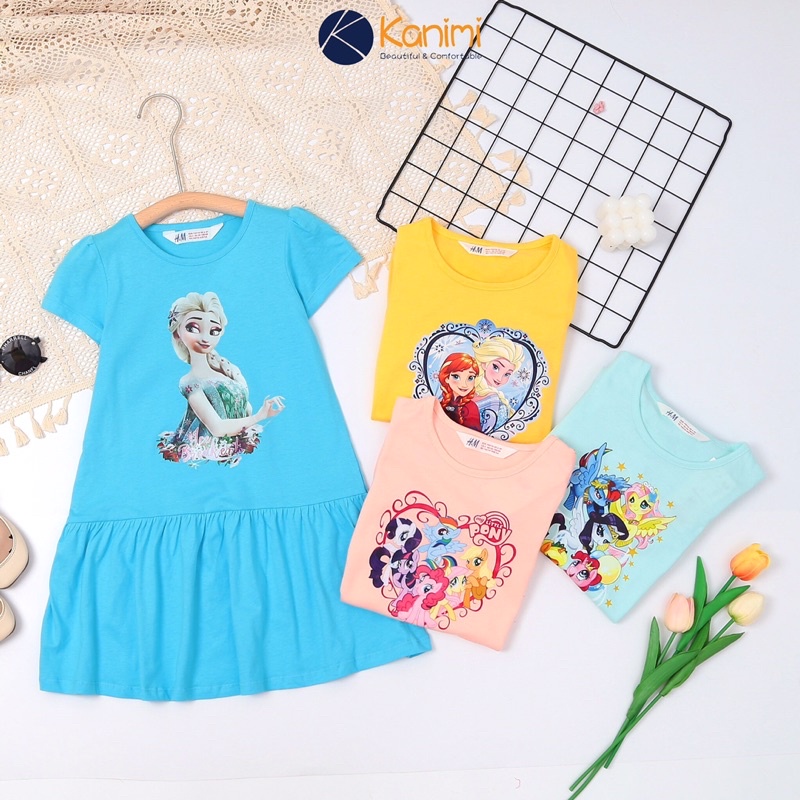 Đầm thun HM đuôi cá bé gái 2y-14y