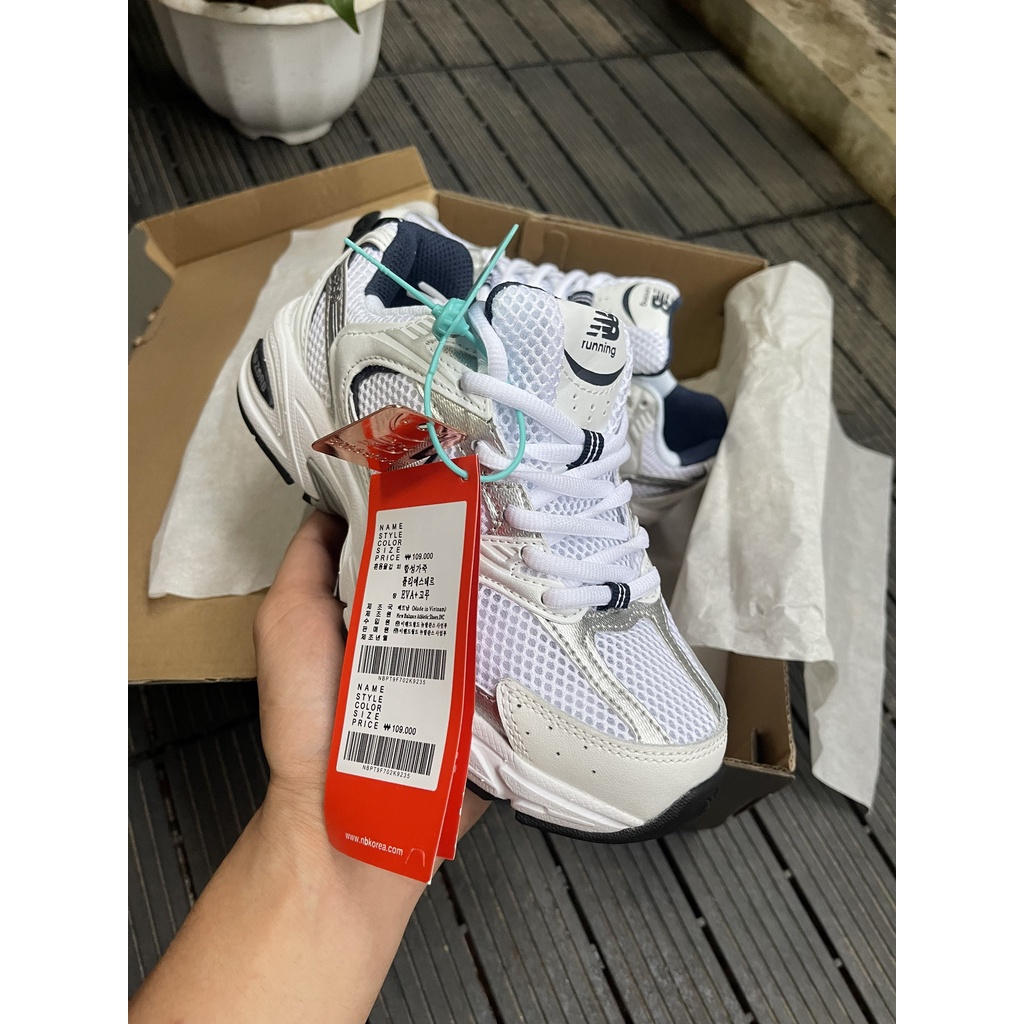 ] GIÀY NB 530 BẠC CAO CẤP FULL BOX