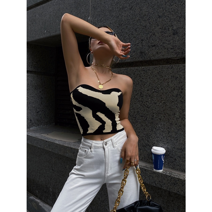 Cocory vn Áo ống không tay thời trang mùa hè cá tính dành cho nữ