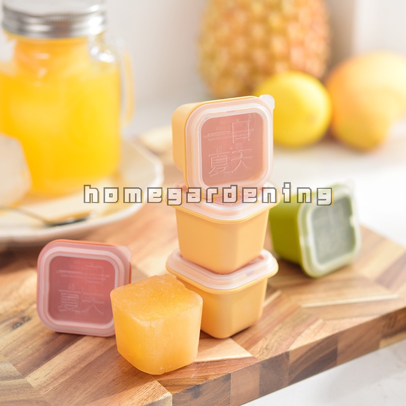 Khay Làm Đá Hình Vuông Bằng Silicone Cấp Thực Phẩm Không Độc Hại Có Thể Tái Sử Dụng