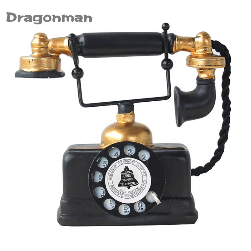 Tượng điện thoại để bàn phong cách vintage