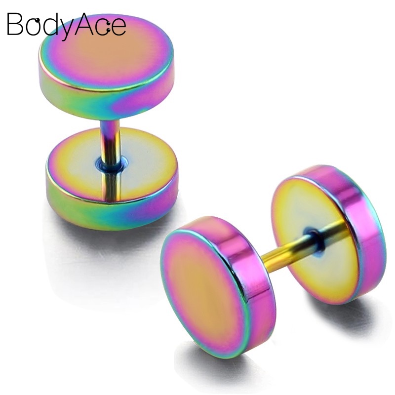 Khuyên Tai Dạng Nút Tròn 3~14mm Mới