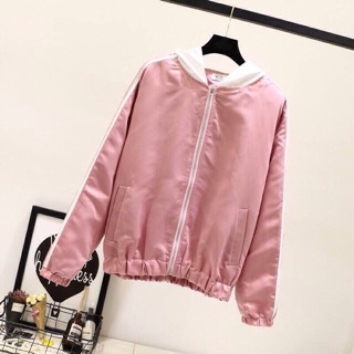 Áo khoác dù 2 sọc tay