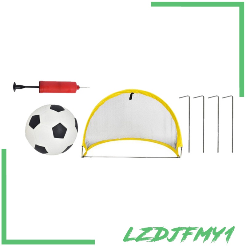 [giá giới hạn] Pop-up Soccer Goal Premium Foldable Durable Yellow Portable Goals Nets 60cm