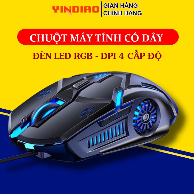 Chuột Máy Tính Gaming Có Dây Chính Hãng YINDIAO G5 DPI3200