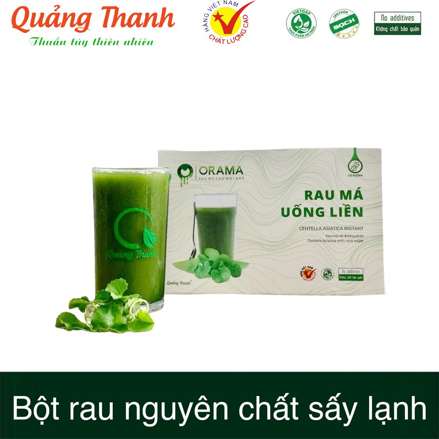 Hộp rau má đường phèn Orama Quảng Thanh 150g (10 góix15g) Xanh Corner