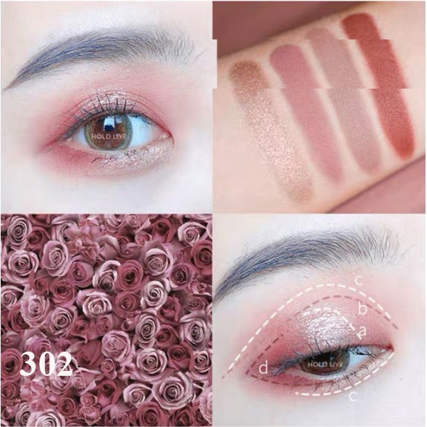 Phấn Mắt Hold Live 4 ô Time Color Eyeshadow Palette Hàng Chính Hãng Hold Live Nội Địa Trung No.HL309 NPP shoptido