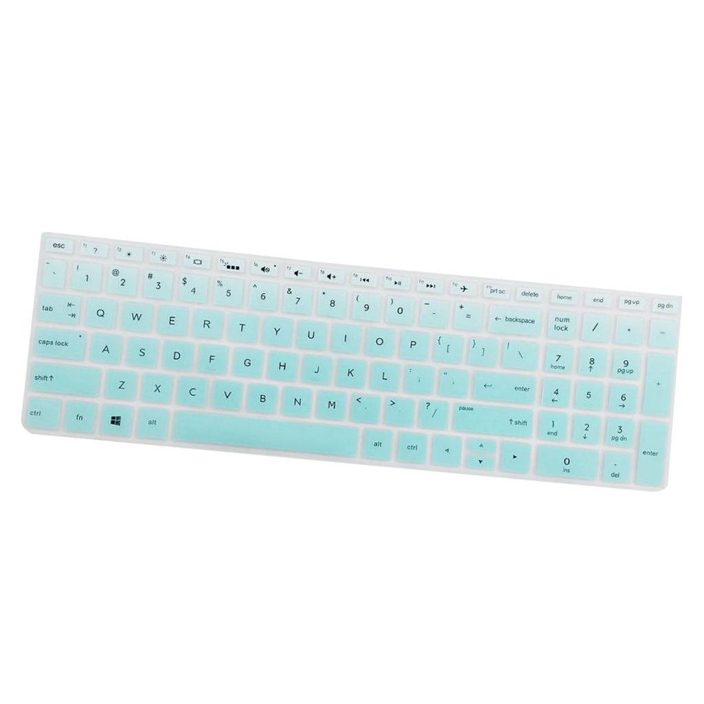 Soft Laptop Keyboard Skin Protector Cover For HP 15.6 inch BF Blue