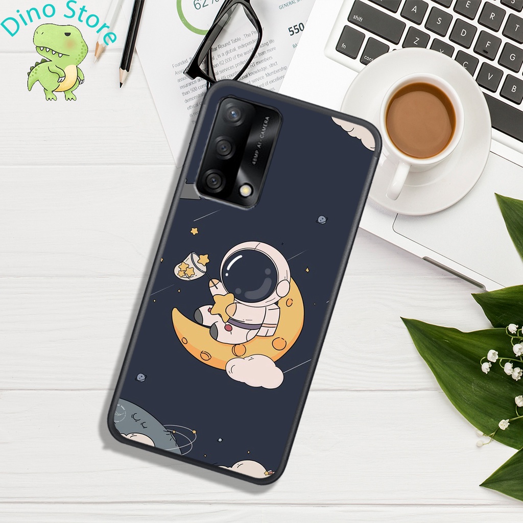 Ốp Lưng OPPO A54 4G - OPPO A54 5G - OPPO A55 4G - OPPO A55 5G  , In hình Astronuats Chibi cực đẹp.