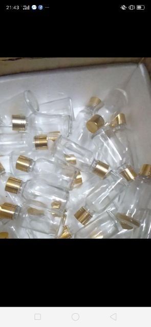 COMBO 20-30-50-100 Vỏ Lọ Tròn 50ml  trắng trong + Nắp khoen vàng+Lót+ Nhỏ giọt.