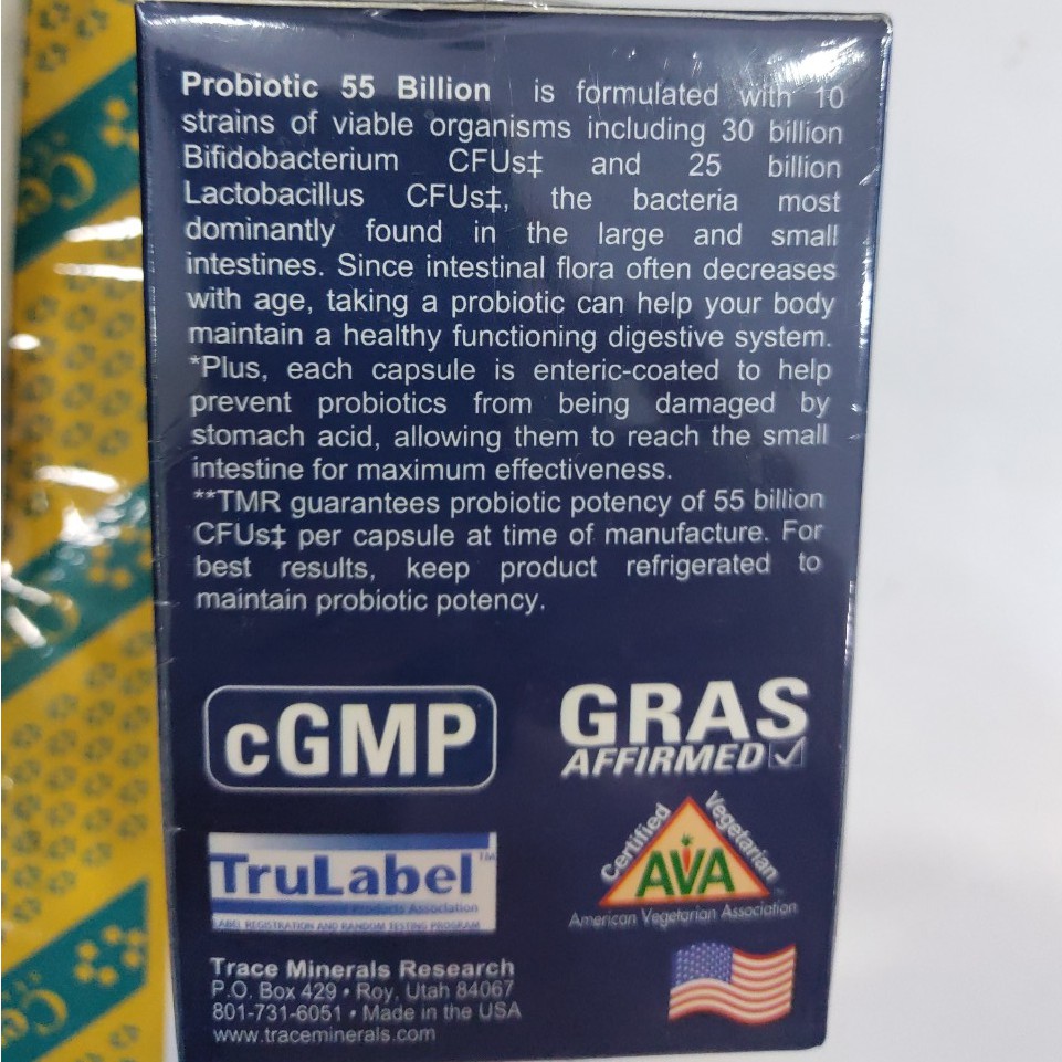 Men Vi Sinh Lợi Khuẩn Trace Minerals Probiotic 55 Billion 0304510 | BigBuy360 - bigbuy360.vn