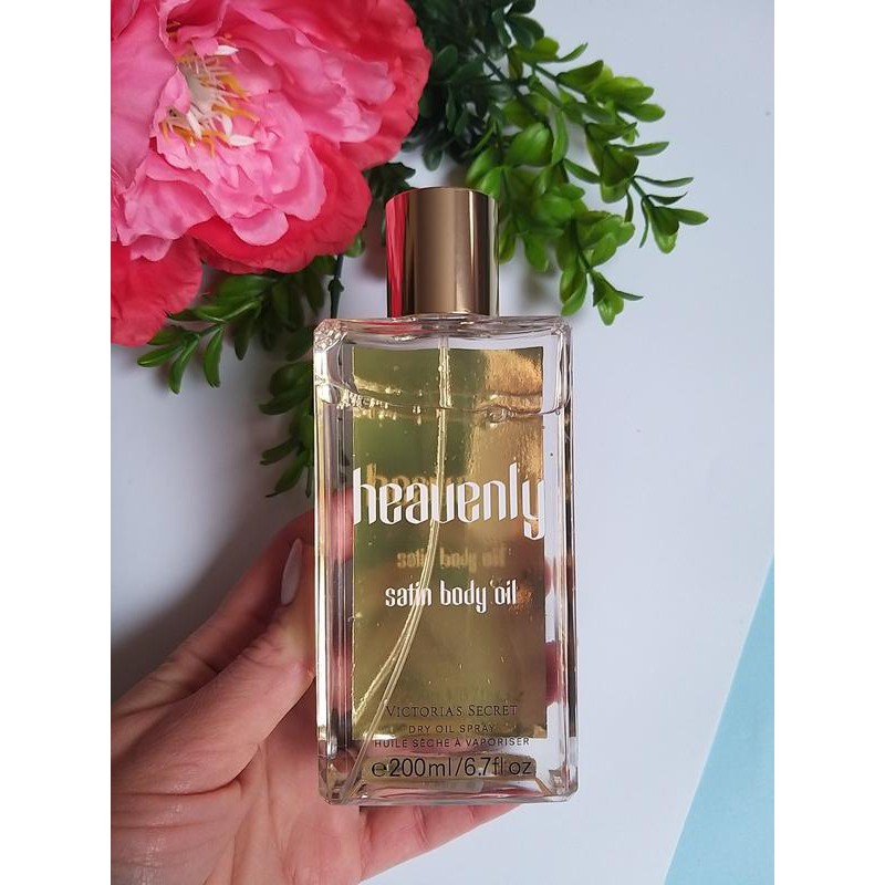 Dầu dưỡng ẩm cơ thể cao cấp authentic Victoria's Secret satin body oil dry oil spray Bombshell 200ml
