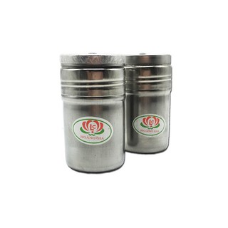 Lọ đựng tăm hoặc tiêu inox Hoàng Gia