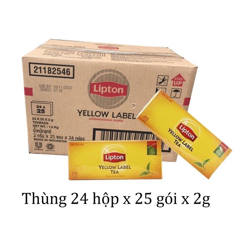 TRÀ LIPTON TÚI LỌC YELLOW LABEL 25 GÓI X 2GRAM