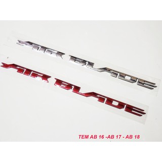 TEM CHỮ AIR BLADE 2016 ZIN BẠC | ĐỎ