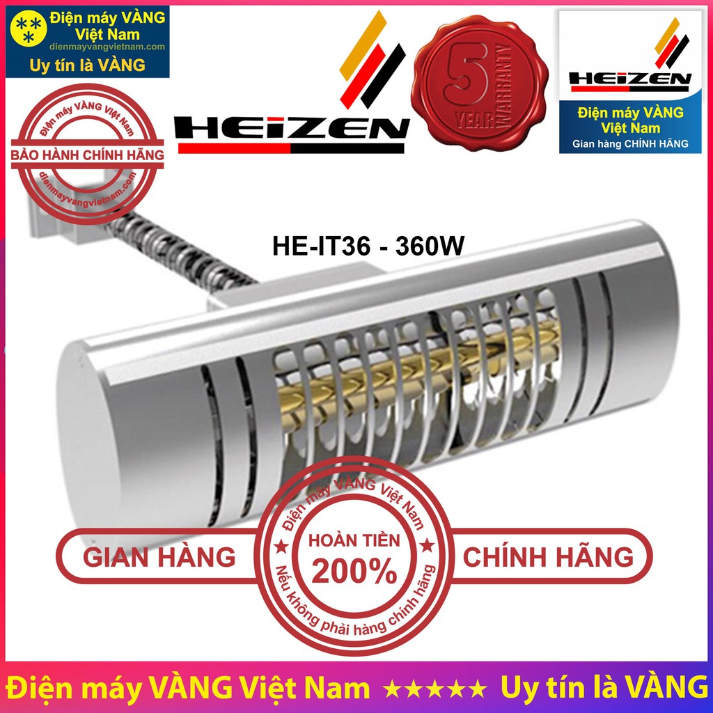 Đèn sưởi cao cấp Heizen HE-IT610 HE-IT36 HE-IT5 APPINO10 APPINO15 APPINO20 HE-ITR - Hàng chính hãng