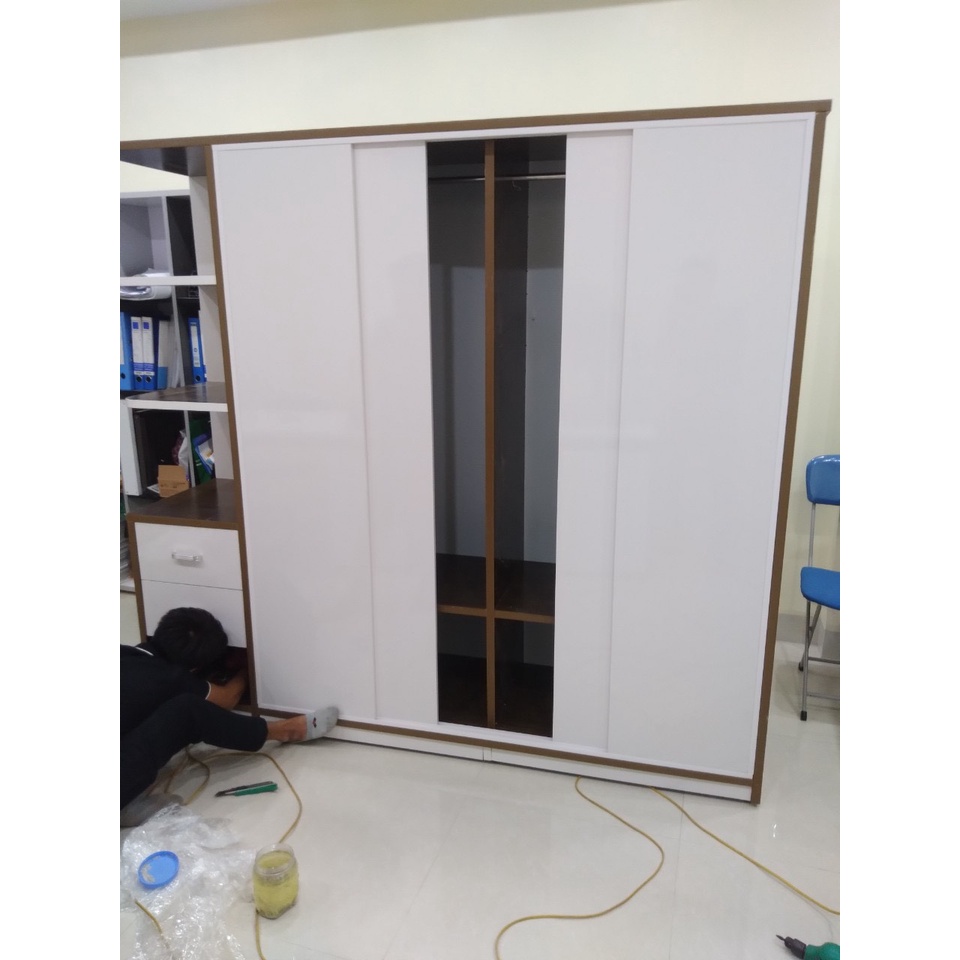Tủ quần áo nhựa Đài Loan 5 cánh lùa – Nội thất Thành Công
