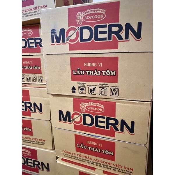 Mì ly Modern vị lẩu thái tôm thùng 24ly