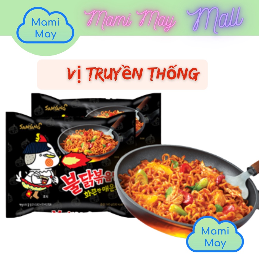 Mì cay Samyang, Mỳ gà cay Hàn Quốc vị truyền thống, phô mai, Carbonara ramen, tương đen Chapagetti Nongshim 130g, 140g | BigBuy360 - bigbuy360.vn
