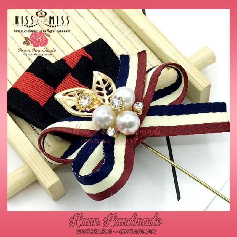 Nơ cài áo handmade thiết kế tiểu thư sang trọng nhiều mẫu