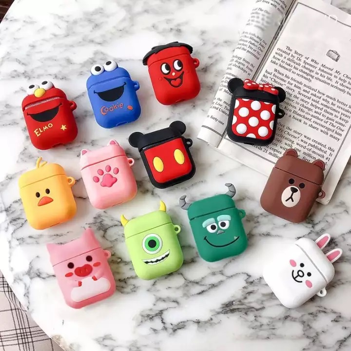 Vỏ Ốp Case Airpod Airpods bảo vệ bao đựng tai nghe không dây bluetooth 1/2/Pro/i12/i9/i7/tws Nhiều Hình Dễ Thương