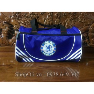 Túi trống đựng giày đá banh Chelsea xanh