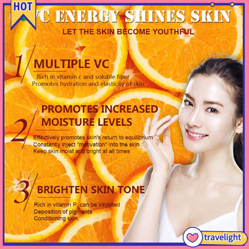 (Travelight) Serum vitamin C dưỡng ẩm da chống nếp nhăn dung tích 10ml