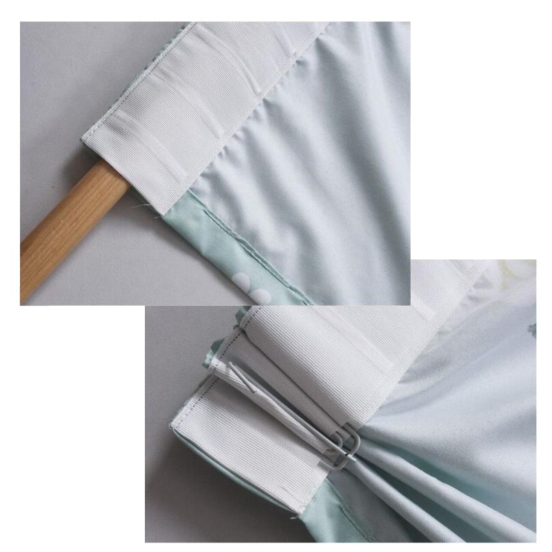 Feather Curtain Hook Type tấm màn Unicorn Design Curtain Soft Polyester bức màn treo Semi Blackout Window Curtain