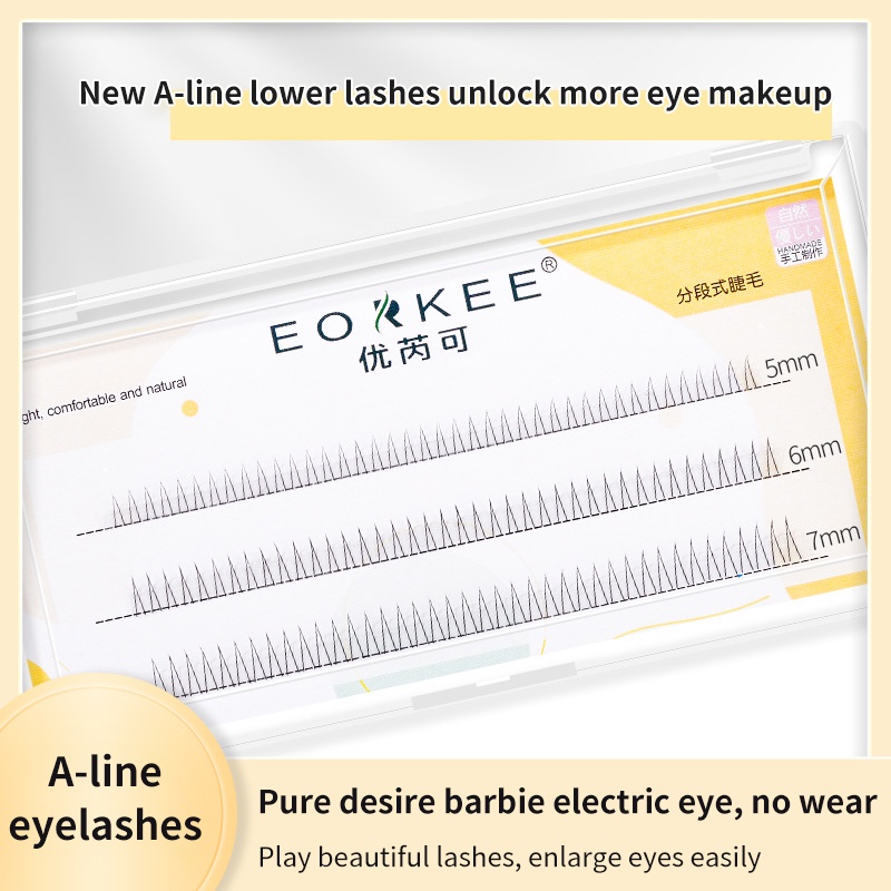 Hộp Lông Mi Giả Dáng Chữ A Nối Mi Giả Ngắn Tiện Dụng