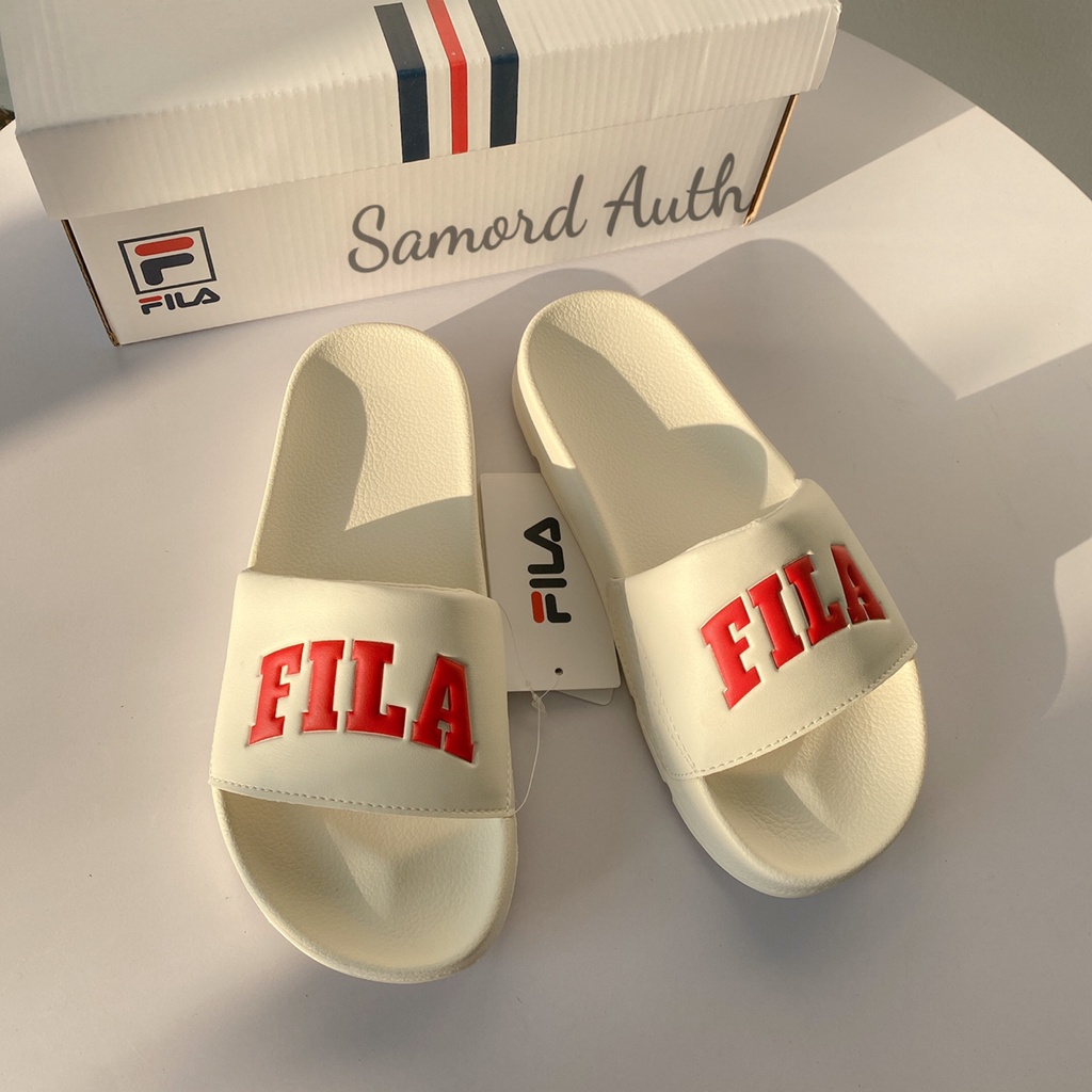 [AUTHENTIC] [SẴN] DÉP FILA DRIFTER TRẮNG ĐỎ CHÍNH HÃNG SẴN SALE