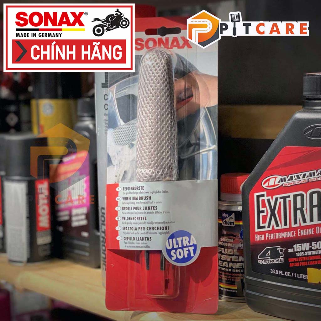 Cọ Vệ Sinh Mâm Sonax Wheel Rim Brush Ultra-Soft 417541 Tiện Lợi Siêu Mềm Không Lo Trầy Xước