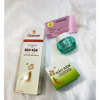 Kem hảo sâm nám tàn nhang 15g và sữa rửa mặt