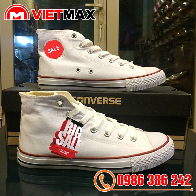 Giày Thể Thao CV Chuck 2 (II) màu trắng cổ cao Nam Nữ
