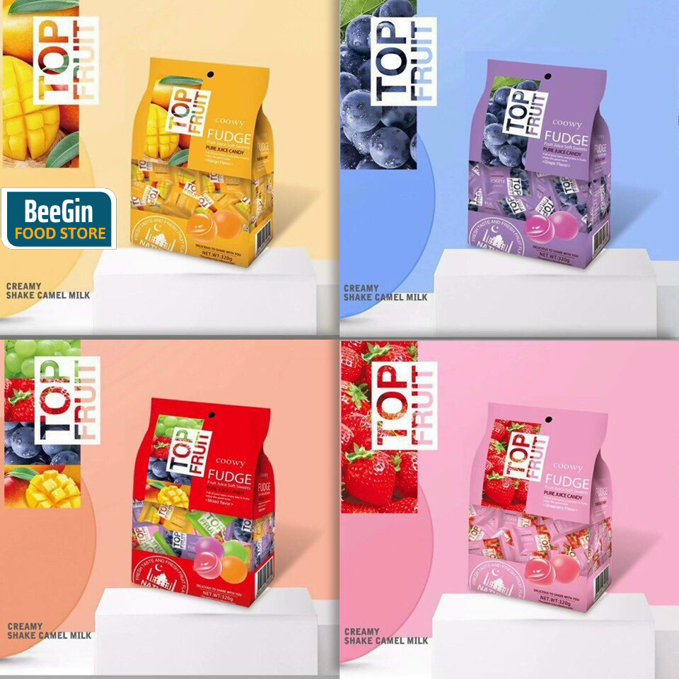KẸO TRÁI CÂY MỀM TOP FRUIT GÓI 320G - K20
