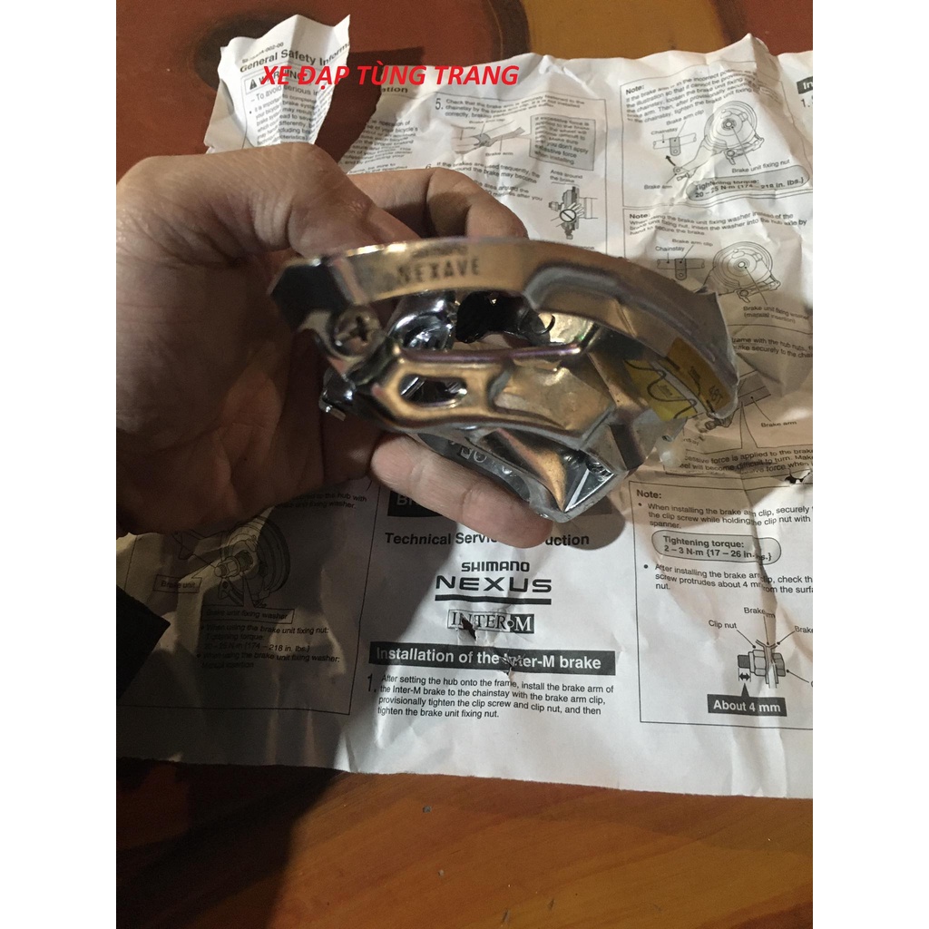 Gạt đĩa Shimano NEXAVE 3 tốc độ . Chính hãng SHIMANO Made in Japan