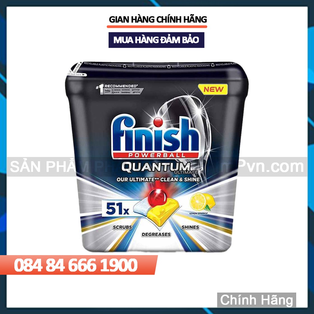 Viên rửa bát Finish Quantum Ultimate (Hương chanh)