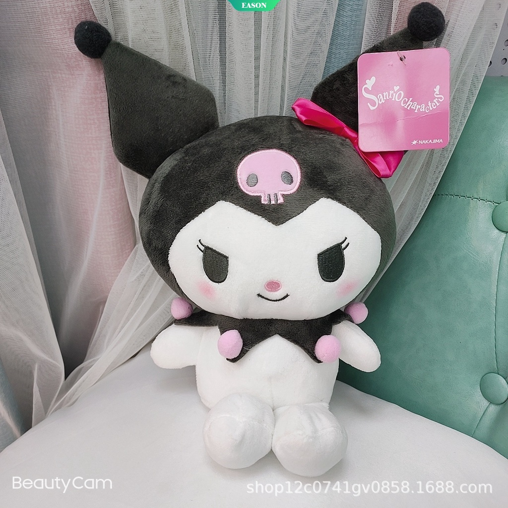 SANRIO Búp Bê Nhồi Bông Mềm Hình Nhân Vật Hoạt Hình Kuromi Đáng Yêu 8 Inch