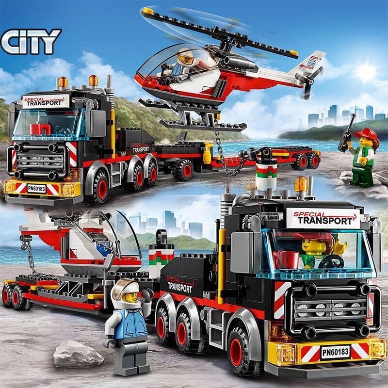 LEGO CITIES 10872 - 322pcs - XE CỨU HỘ,TRỰC THĂNG CỨU HỘ