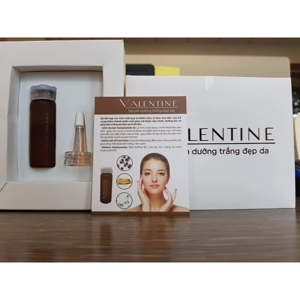 Bộ sản phẩm dưỡng da Serum Valentine 10ml &amp; Kem dưỡng da Collagen Tây Thi 30g - Sao Thái Dương