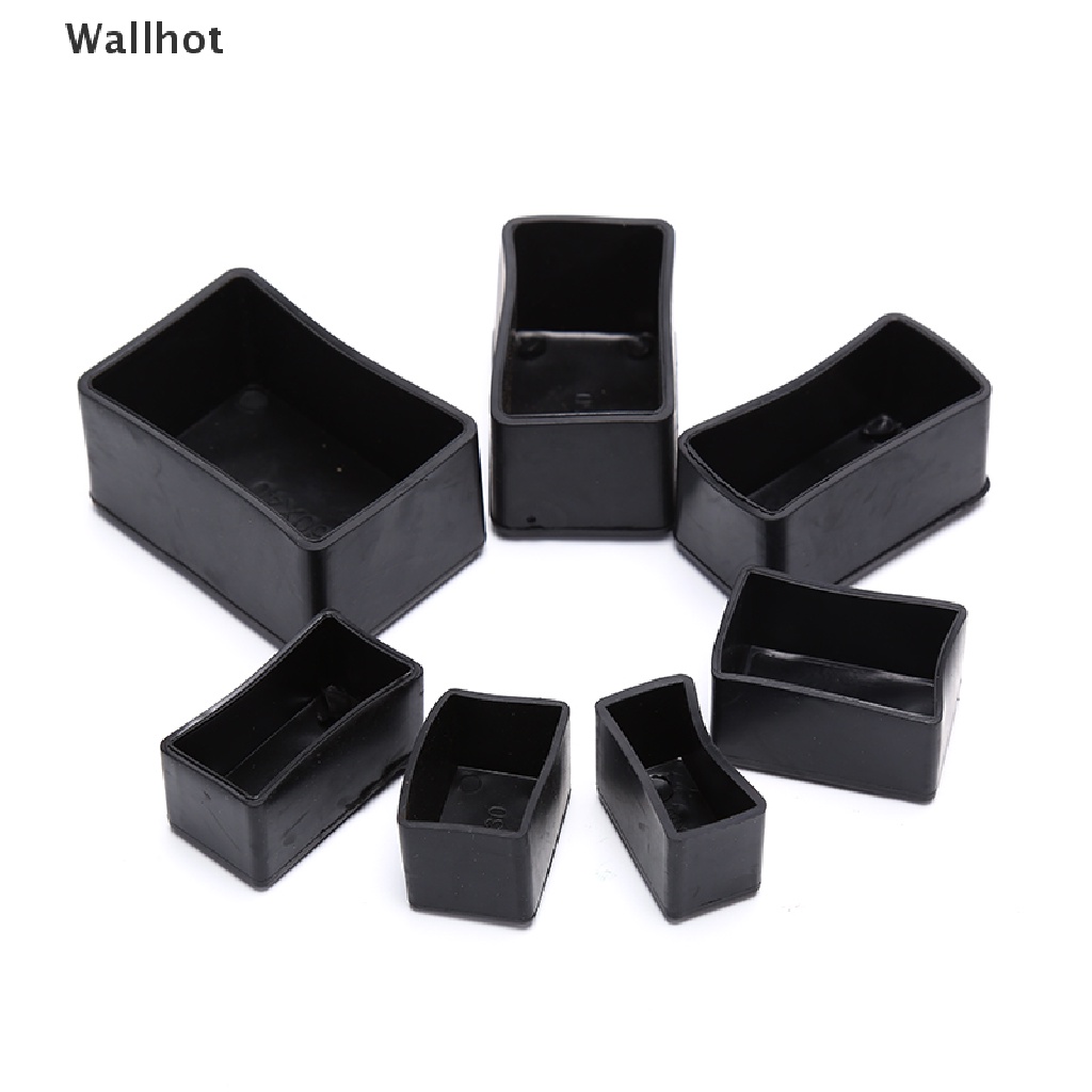 Set 8 vỏ bọc chân nội thất bằng silicon hình chữ nhật chống trượt tiện dụng