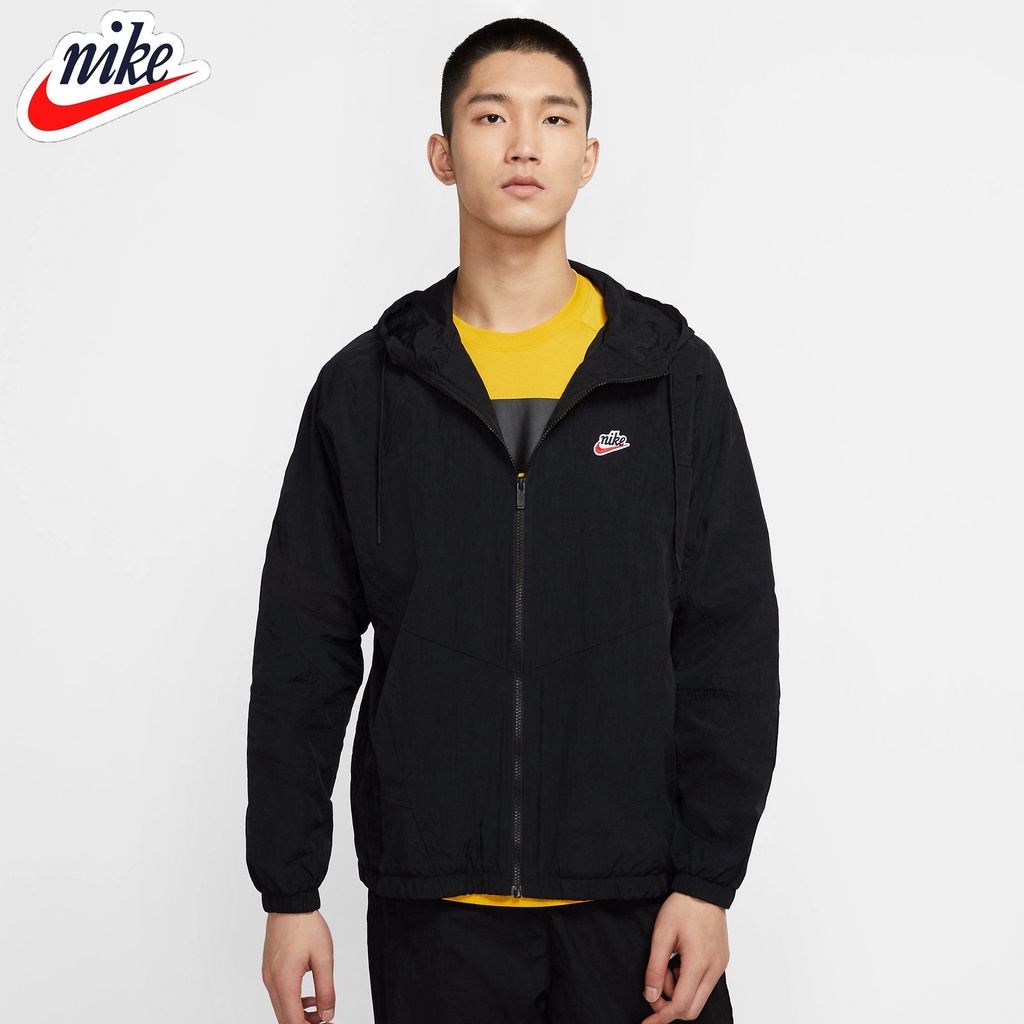 NIKE - Áo khoác thể thao nam nữ Nike NSW Heritage Windrunner Jacket chính hãng - Đen