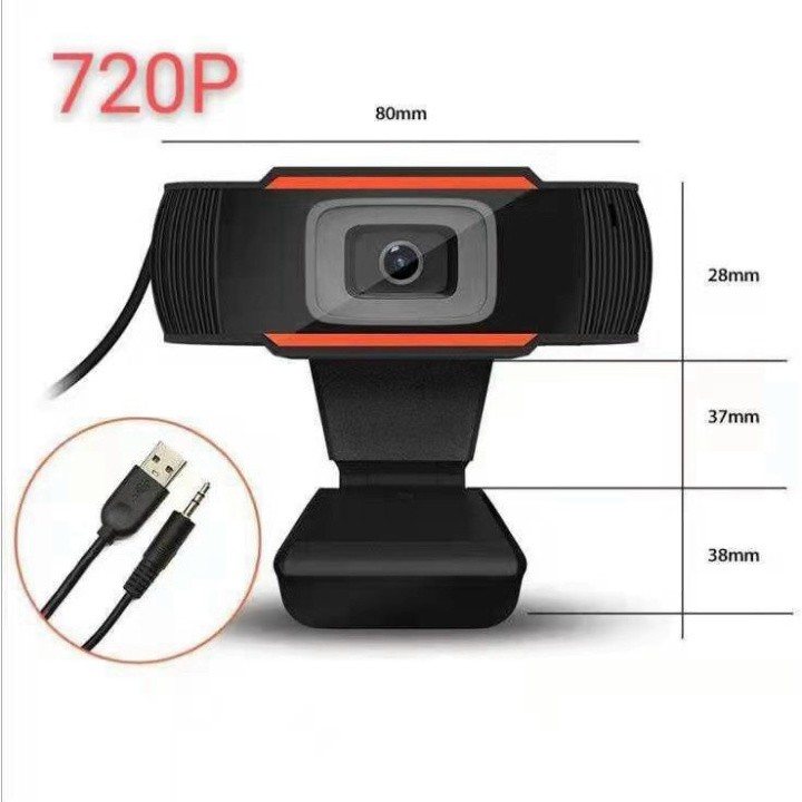 (Bảo hành 06 tháng) Webcam Kẹp 480P-720P-1080 Màn Hình Tích Hợp Míc - Webcam Máy Tính Hỗ Trợ Học Trực Tuyến, để bàn